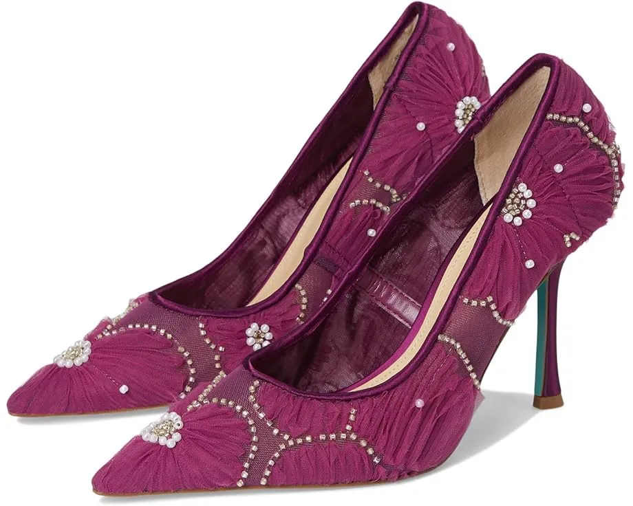 Туфли Roxie от Blue by Betsey Johnson с сетчатым верхом и бисерным цветочным декором