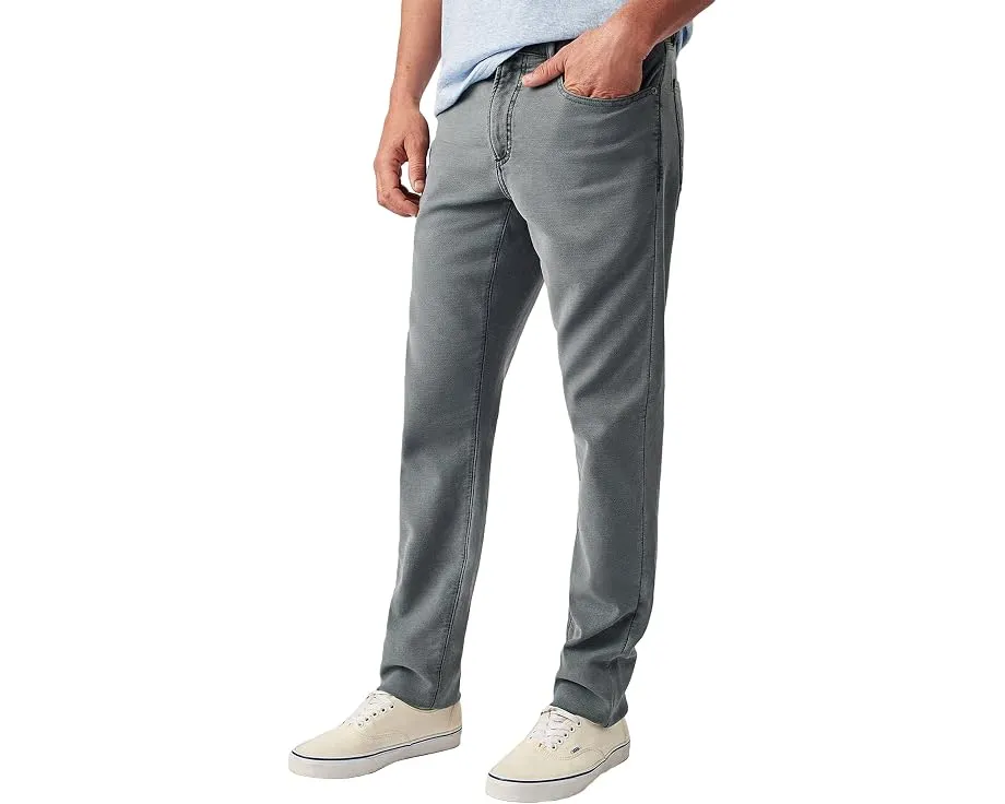 Брюки Faherty Stretch Terry с пятью карманами из мягкого велюра