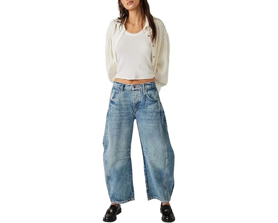 Джинсы Free People We The Free Good Luck с расклешенным силуэтом