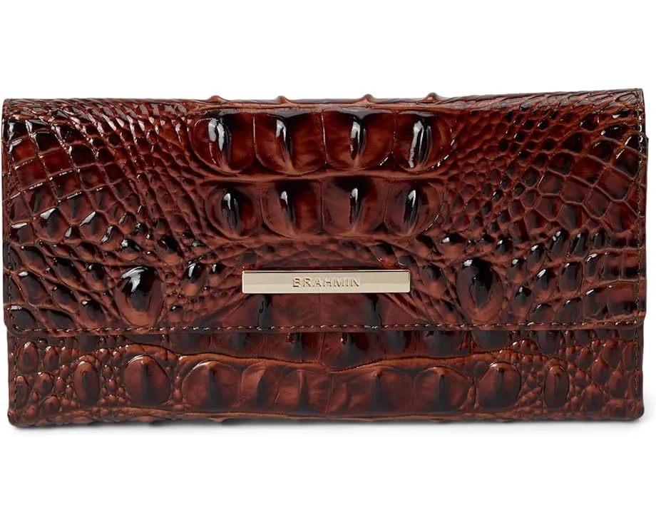 Кошелек Brahmin Cordelia из кожи с крокодиловым тиснением