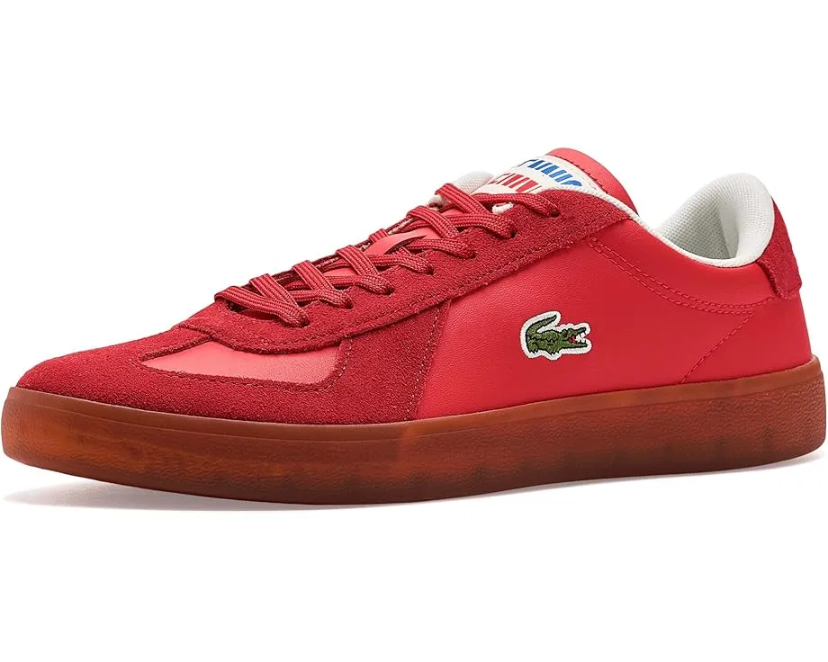 Кроссовки Lacoste Baseshot Pro из кожи и замши с полупрозрачной подошвой