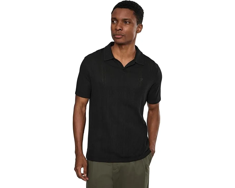 Поло John Varvatos Leonardo с коротким рукавом и вышитым логотипом