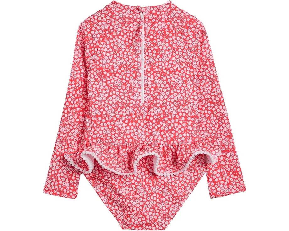 Цельный купальник Snapper Rock Kids Ditsy Bloom Skirt Surf Suit с защитой UPF 50+
