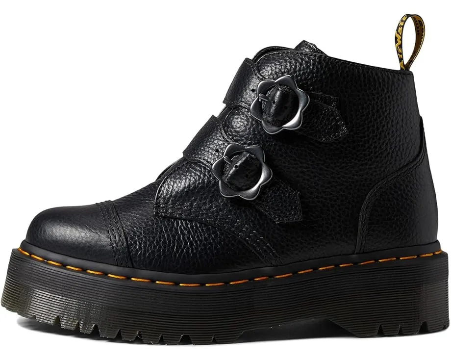Ботинки Dr. Martens Devon Flower с цветочными ремнями и рантом Goodyear