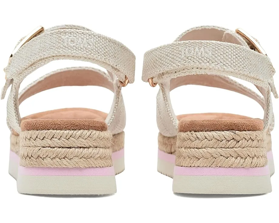 Детские сандалии TOMS Giana на платформе с клиновидным каблуком