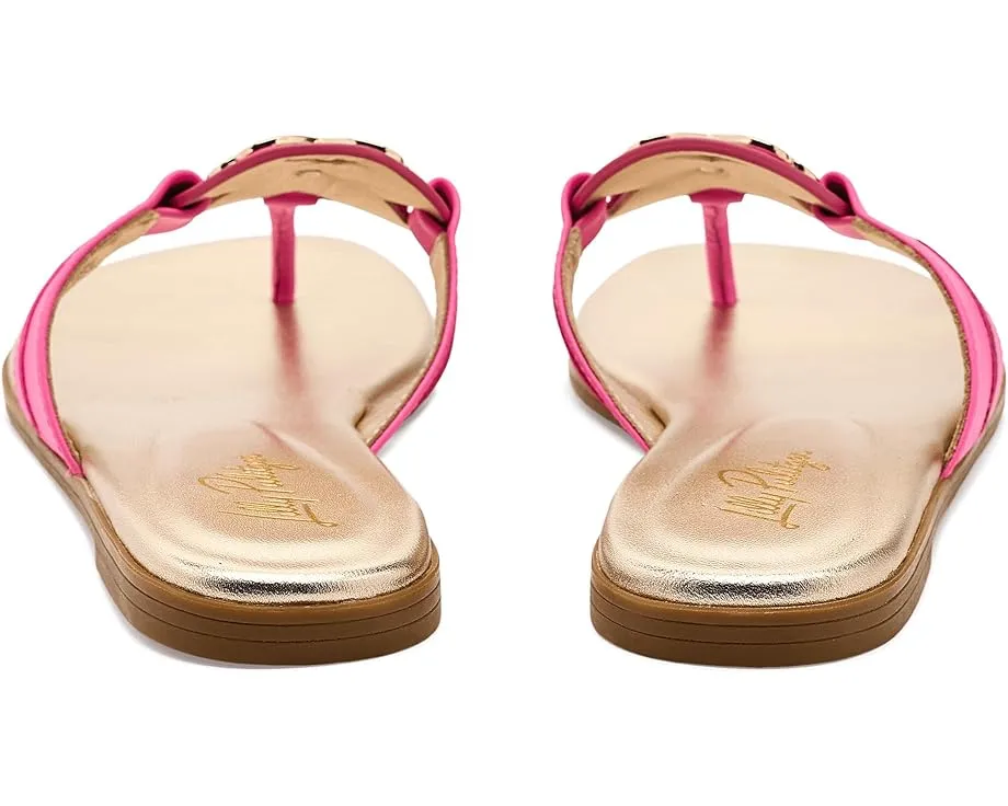 Сандалии Lilly Pulitzer The Lilly из премиальной кожи с медальоном