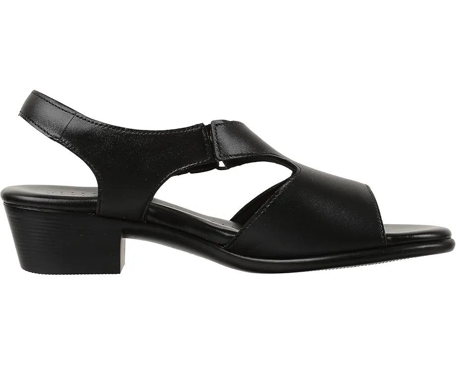 Сандалии SAS Suntimer на удобном каблуке с открытым носком и регулируемой застежкой