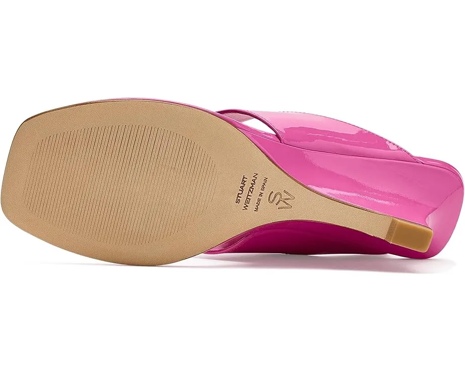 Босоножки Vinnie Wedge Thong 50 на танкетке с открытым квадратным носком из натуральной кожи