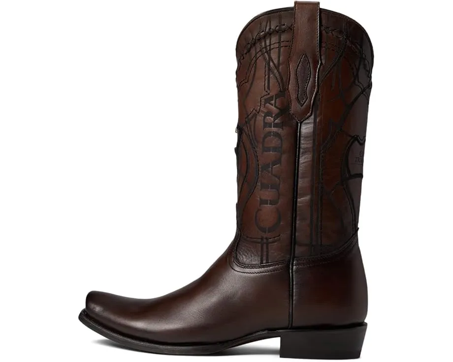 Ковбойские сапоги Cuadra CU347 из кожи с острым носком и логотипом бренда