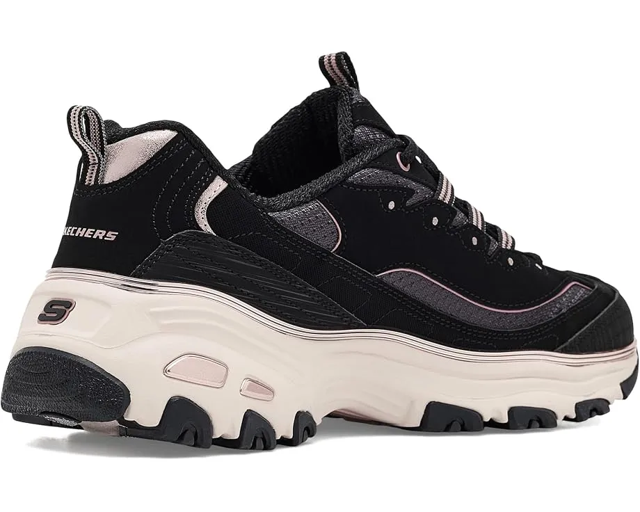 Кроссовки Skechers D'Lites Chrome Wave с хромированной отделкой