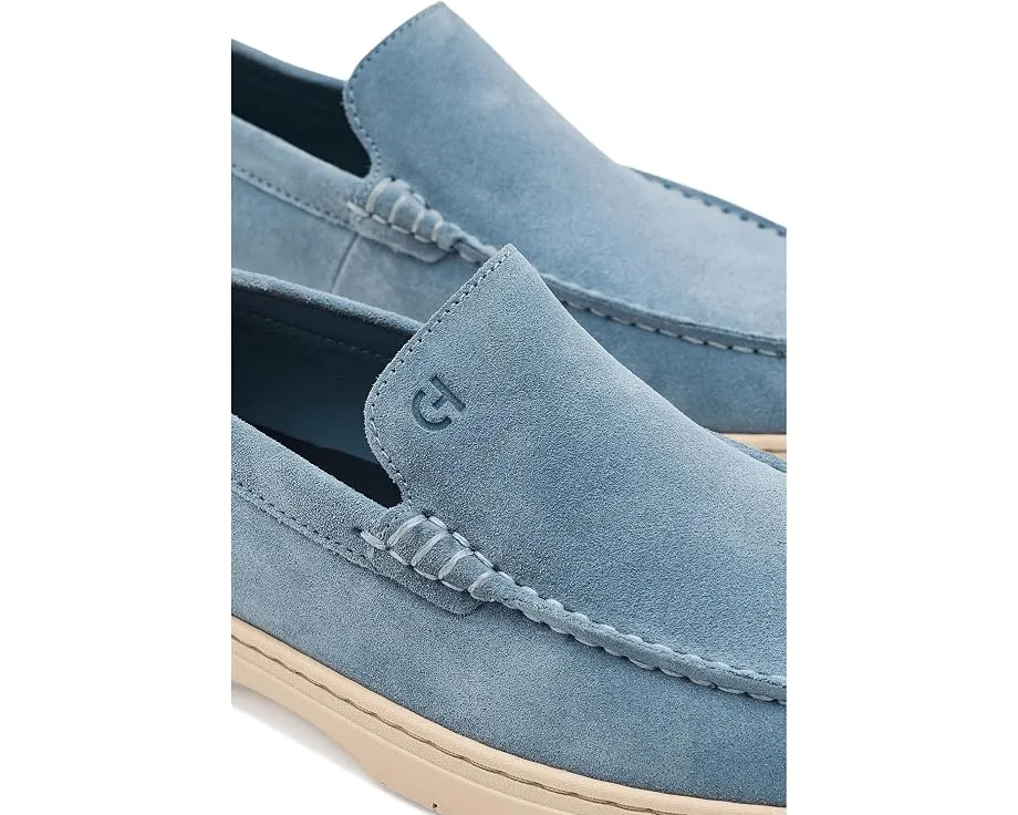 Лоферы Greenwich Grand Venetian Cole Haan из замши с округлым мысом