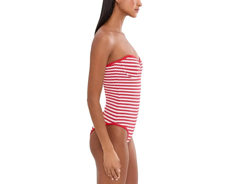 Купальник Hayes One-Piece от Beach Riot с полосатой фактурой