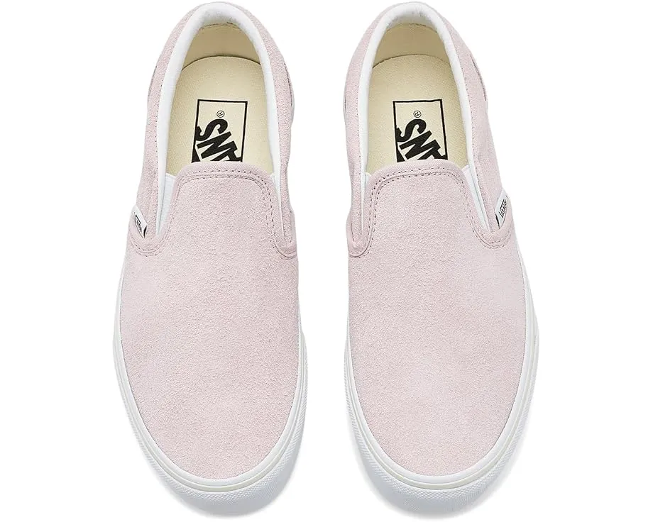 Vans Classic Slip-On Stackform для детей кеды на платформе с замшей и боковыми вставками