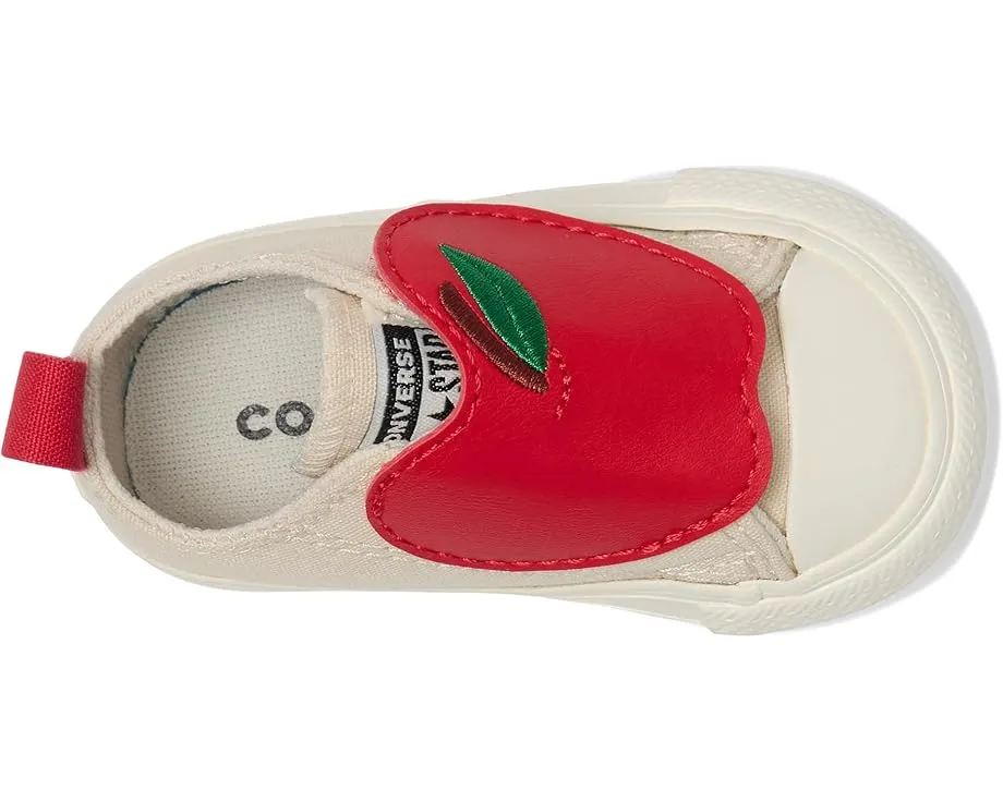 Детские кроссовки Converse Kids Chuck Taylor All Star с яблоками на липучке