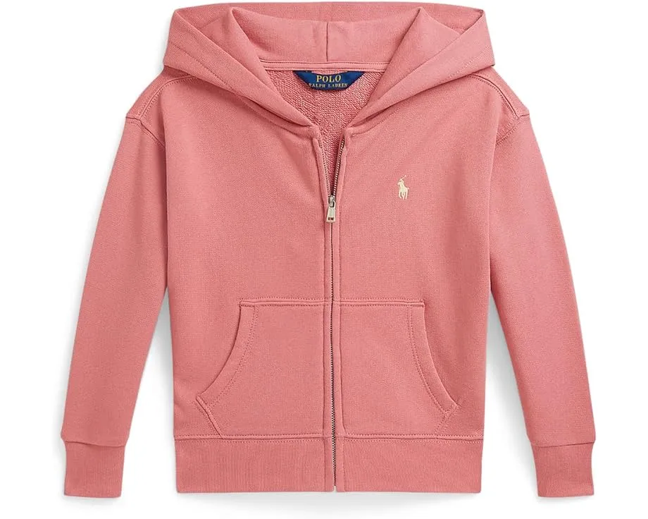 Толстовка Polo Ralph Lauren Kids с капюшоном и молнией из махровой ткани с вышитой лошадкой