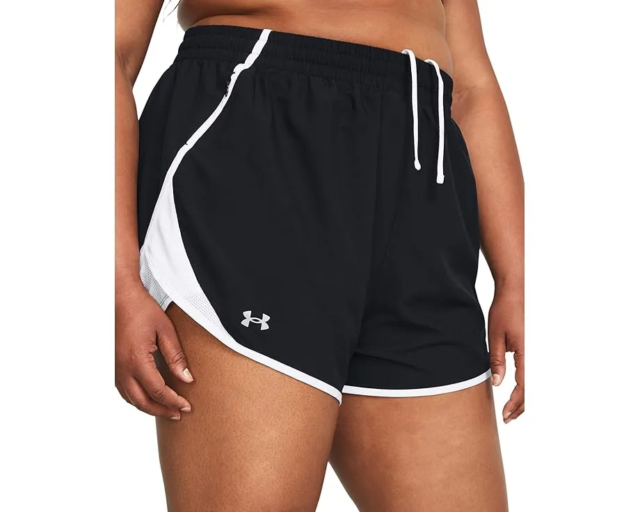 Шорты Under Armour Plus Size Fly By с эластичным поясом и карманами на молнии