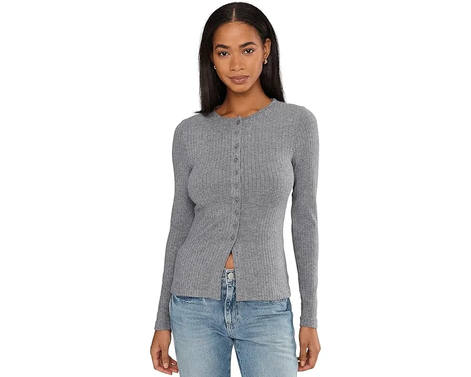 Кардиган Madewell Texture Mock Neck с фактурной вязкой и воротником стойкой