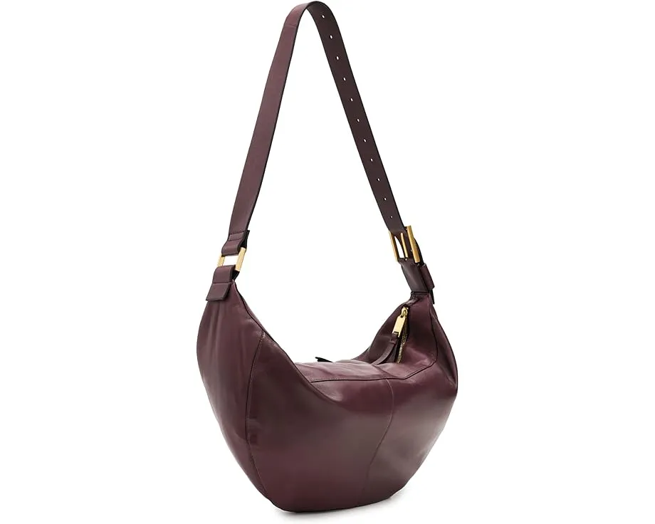 Сумка через плечо AllSaints Luna из мягкой кожи с молнией сверху