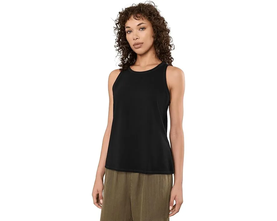Pima Cotton Stretch Jersey Round Neck Slim Tank
