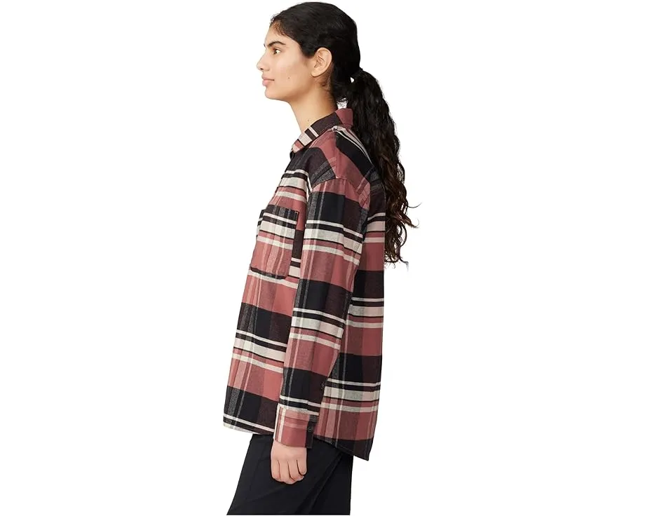 Фланелевая рубашка с длинными рукавами в клетку