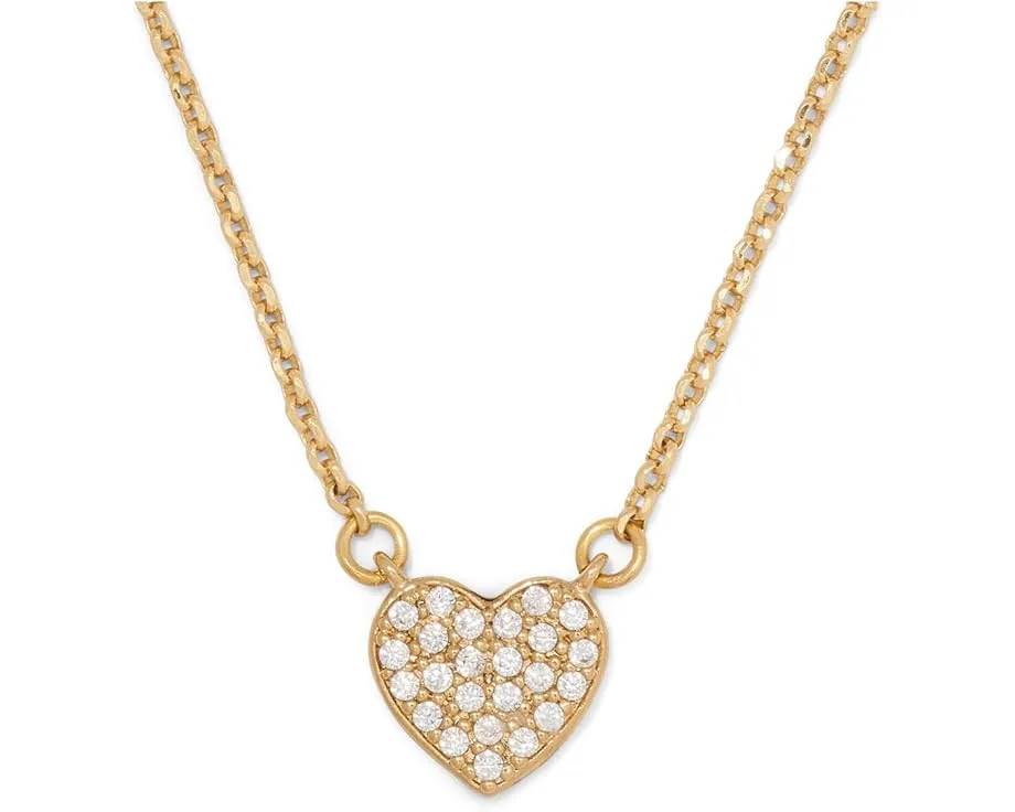Мини-подвеска Yours Truly Pave Heart с кубическим цирконием от Kate Spade New York