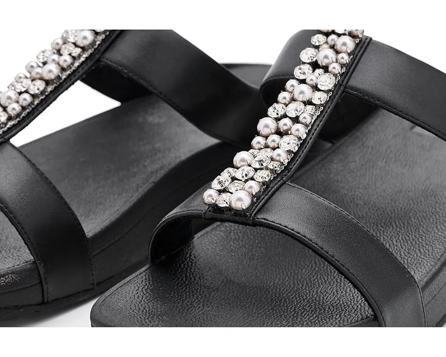 FitFlop Сланцы Fino с жемчугом и кристаллами