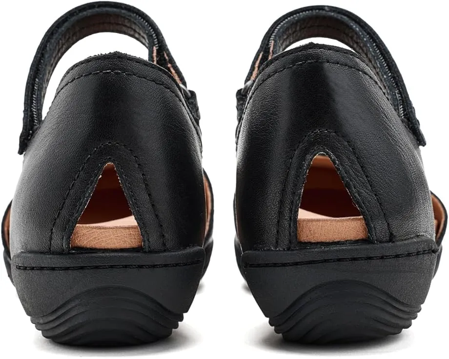 Jambu балетки Margo с вырезом и круглым носком на липучке