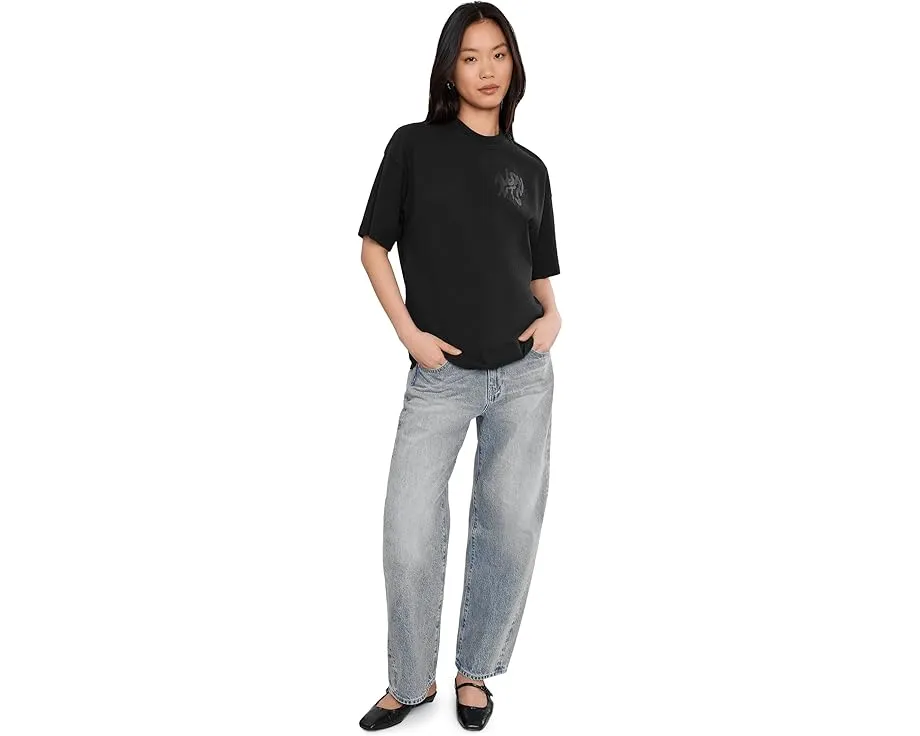 Футболка AllSaints Orlando Etta с круглым вырезом и свободным кроем