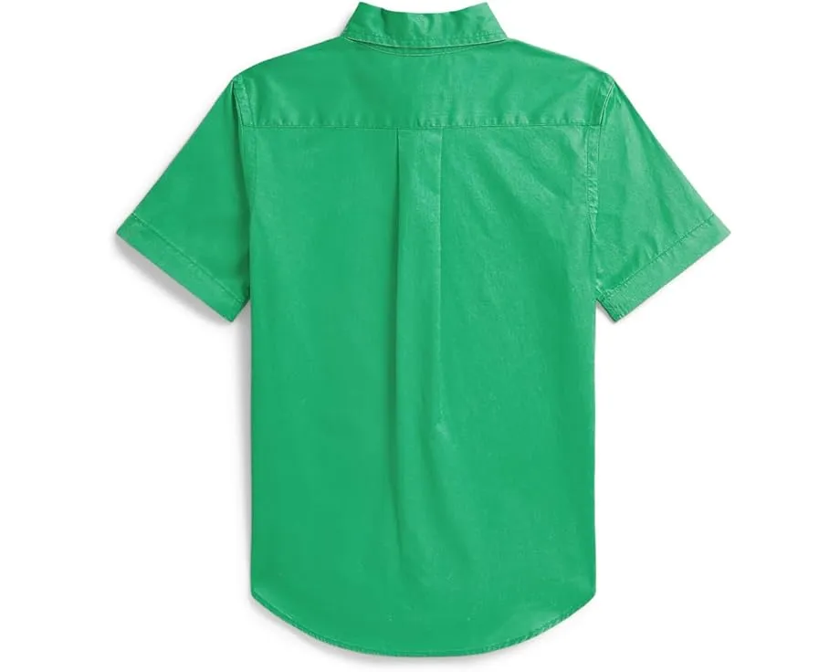 Polo Ralph Lauren рубашка с коротким рукавом из хлопкового твила для детей