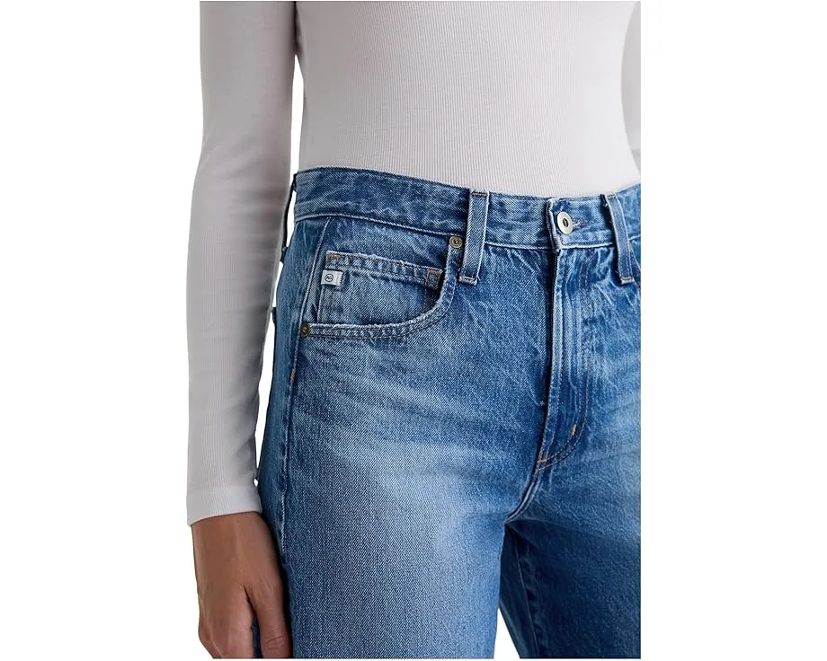 Джинсы AG Jeans Hattie с высокой посадкой и бочкообразным кроем в цвете Candid