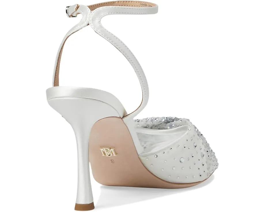 Босоножки Badgley Mischka Cameryn на каблуке с атласным верхом и застежкой на щиколотке