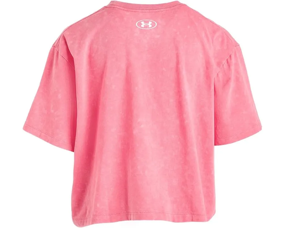 Футболка Under Armour Kids Rival Wash с коротким рукавом из хлопка