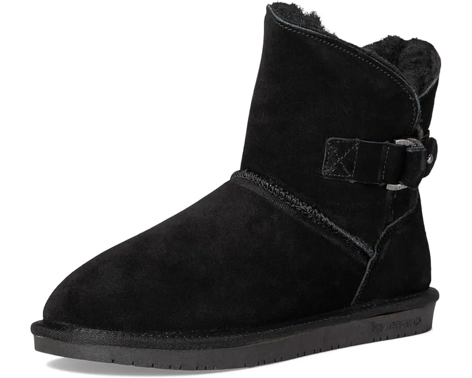 Зимние угги Bearpaw Steph из замши с подкладкой из шерсти и декоративной пряжкой