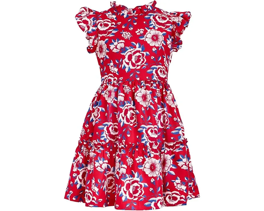 Платье Janie and Jack с пышными рукавами и цветочным принтом