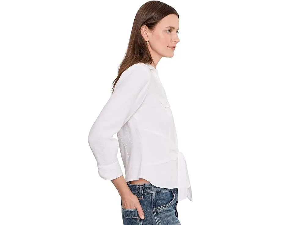 Рубашка NIC+ZOE Iconic Tie Front с запахом и накладными карманами