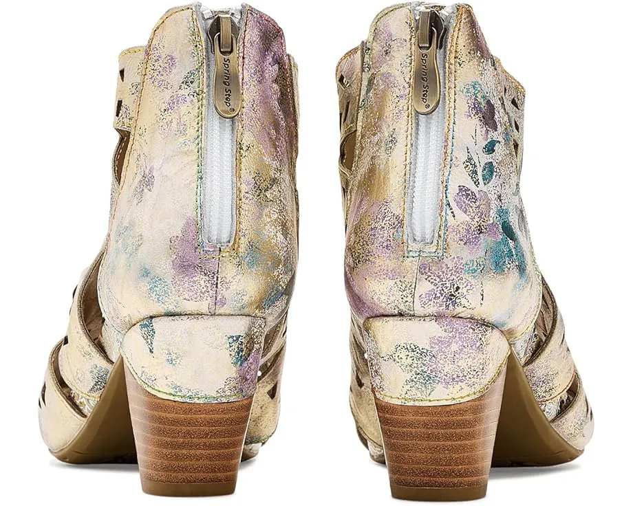 Ботинки L'Artiste by Spring Step Icon-Met с геометрическими вырезами и скульптурным каблуком