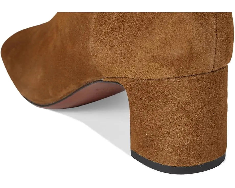 Высокие сапоги Vince Kellan на скульптурном каблуке с квадратным носком и молнией