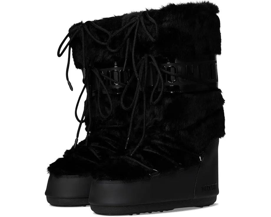 Ботинки MOON BOOT Icon Faux Fur с искусственным мехом и утеплением