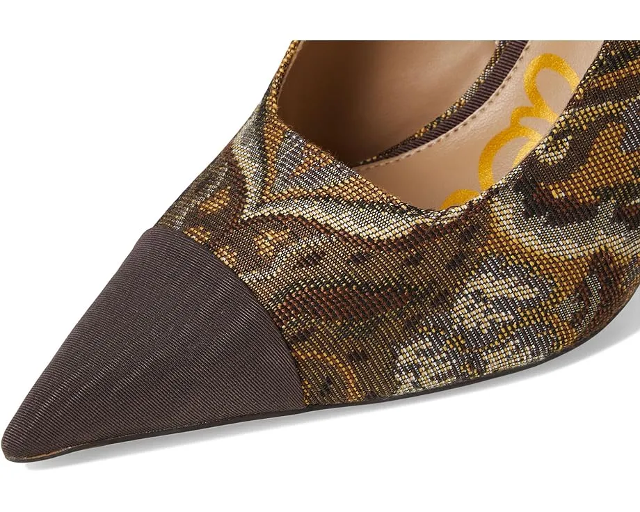 Туфли Sam Edelman Odette 2 с мыском контрастного цвета и расклешенным каблуком