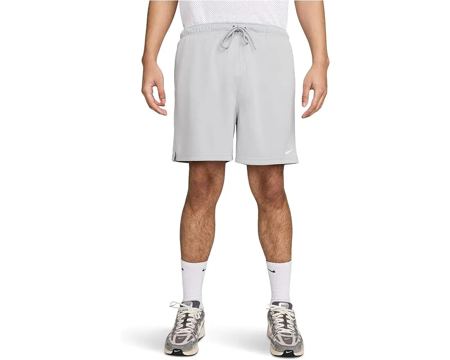 Шорты Nike Club Mesh Flow с сетчатой тканью и карманами