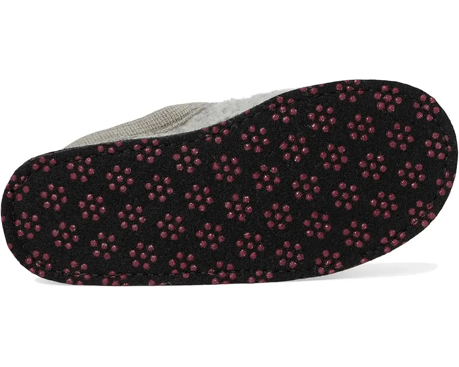 Тапочки Haflinger Katze из вареной шерсти с вышивкой