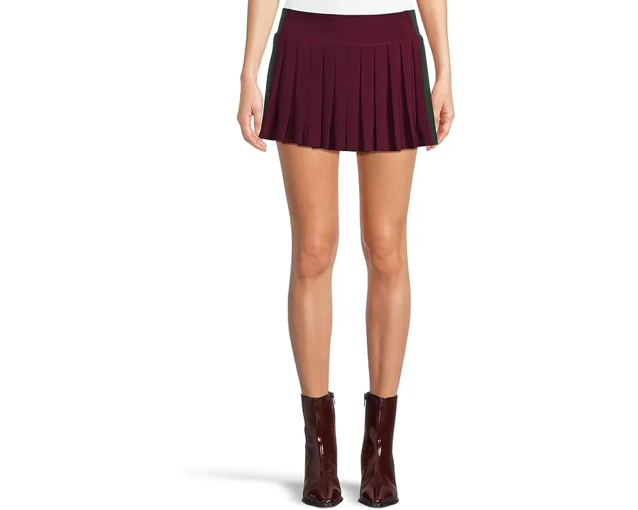 Юбка для пиклбола Norma Kamali с боковой полосой и складками