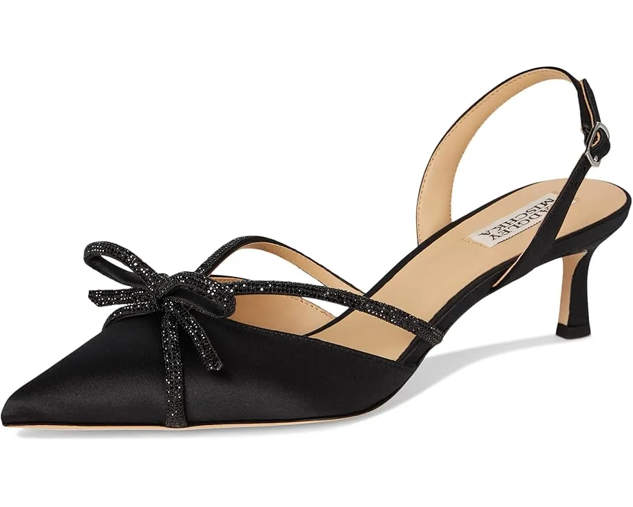 Туфли Badgley Mischka Angelina на каблуке kitten heel с отделкой стразами