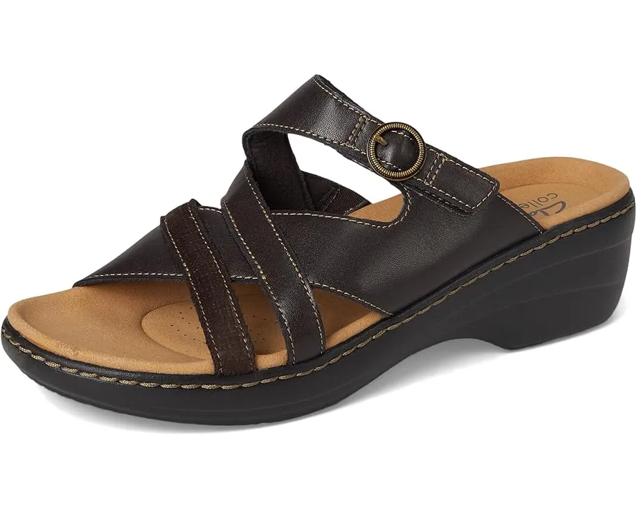 Босоножки Clarks Merliah Holly на танкетке с регулируемым ремешком на щиколотке