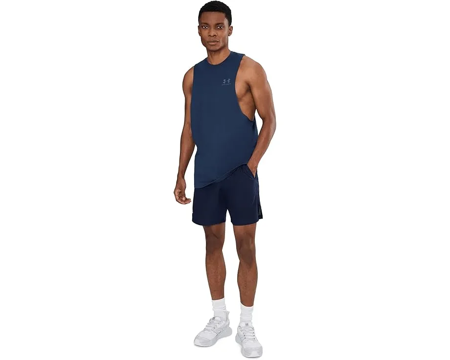 Under Armour майка без рукавов Logo Cutoff с круглым вырезом и длинным подолом