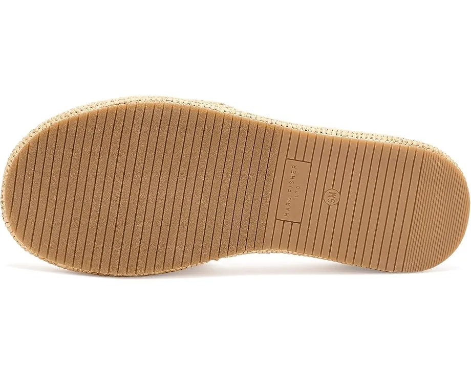 Женские босоножки-танкетки Marc Fisher LTD Daylin на платформе с принтом в полоску