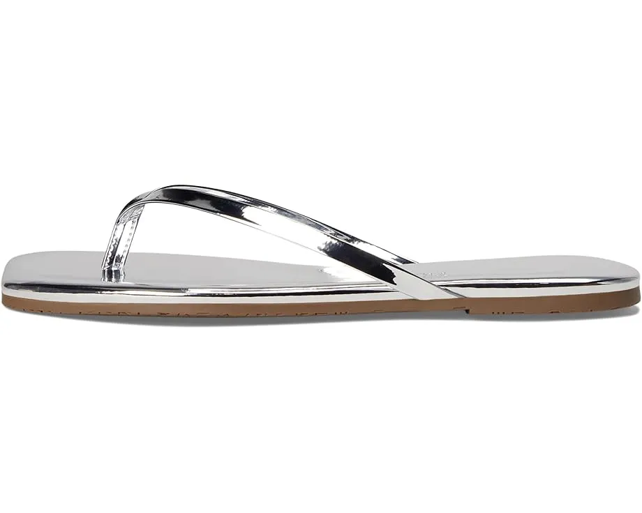 Блестящие босоножки TKEES с открытым квадратным носком