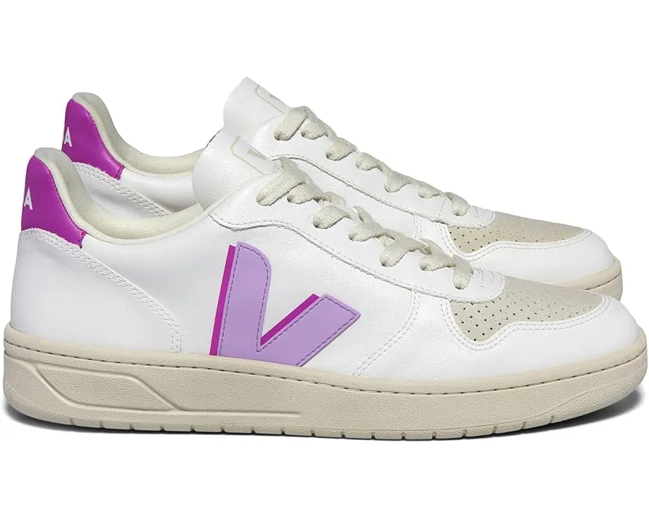 Кроссовки VEJA V-10 из экоматериалов с перфорацией