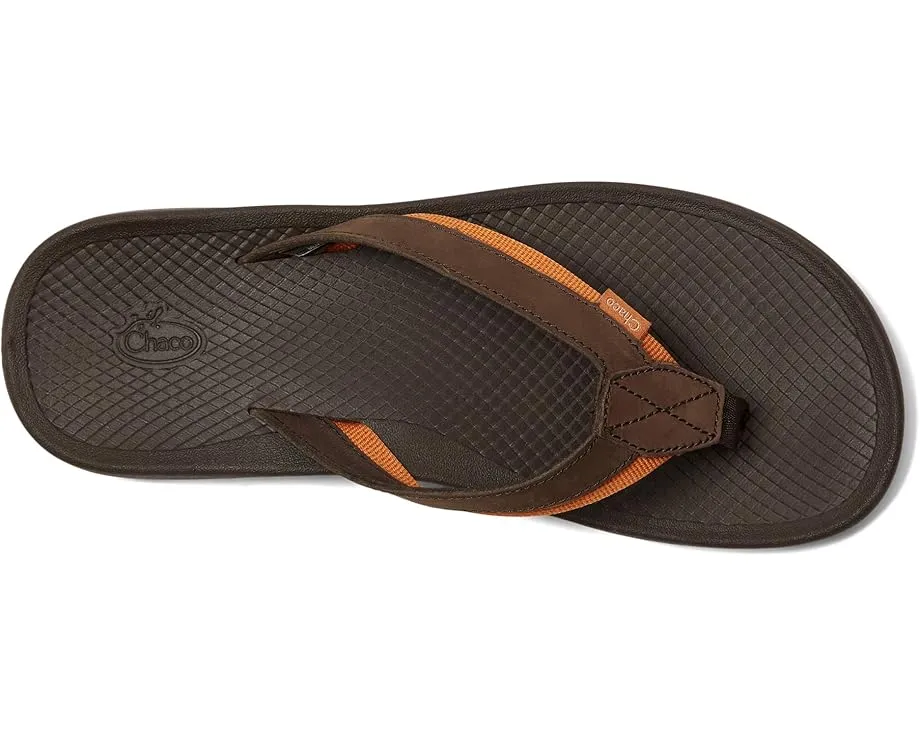 Сланцы Chaco Lowdown Leather Flip из натуральной кожи с анатомической стелькой