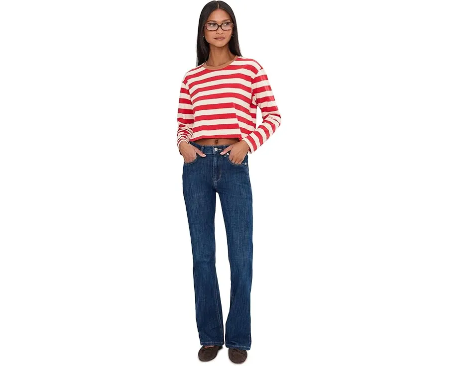 Джинсы Free People Double Knot High-Rise Straight с высокой посадкой и прямым кроем
